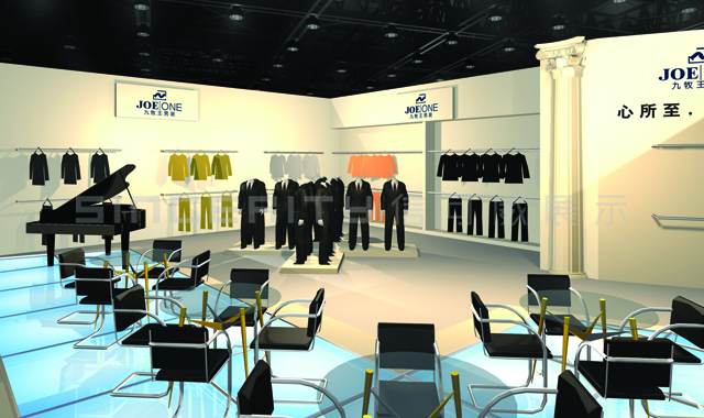 九牧王服裝展臺設(shè)計(jì)效果圖
