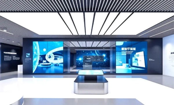 極簡(jiǎn)科技風(fēng)展廳解碼未來(lái)企業(yè)的空間語(yǔ)言