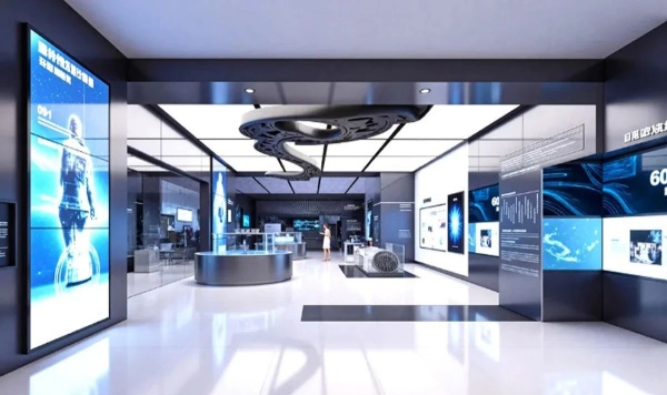 極簡(jiǎn)科技風(fēng)展廳解碼未來(lái)企業(yè)的空間語(yǔ)言