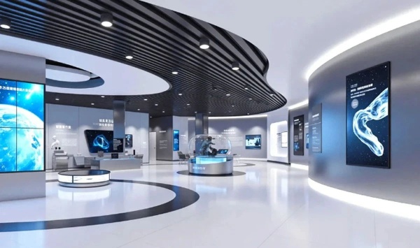極簡(jiǎn)科技風(fēng)展廳解碼未來(lái)企業(yè)的空間語(yǔ)言